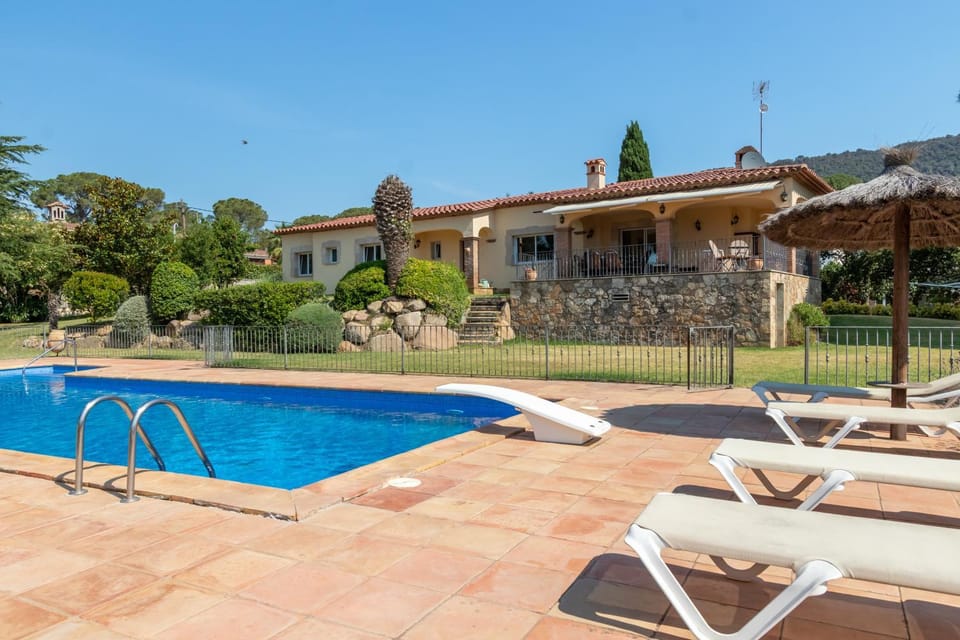 Property building, Living room, Swimming pool