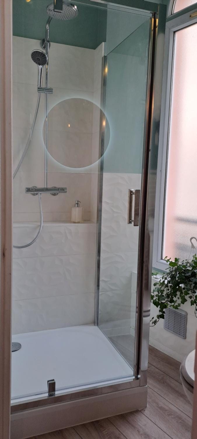 Shower, towels