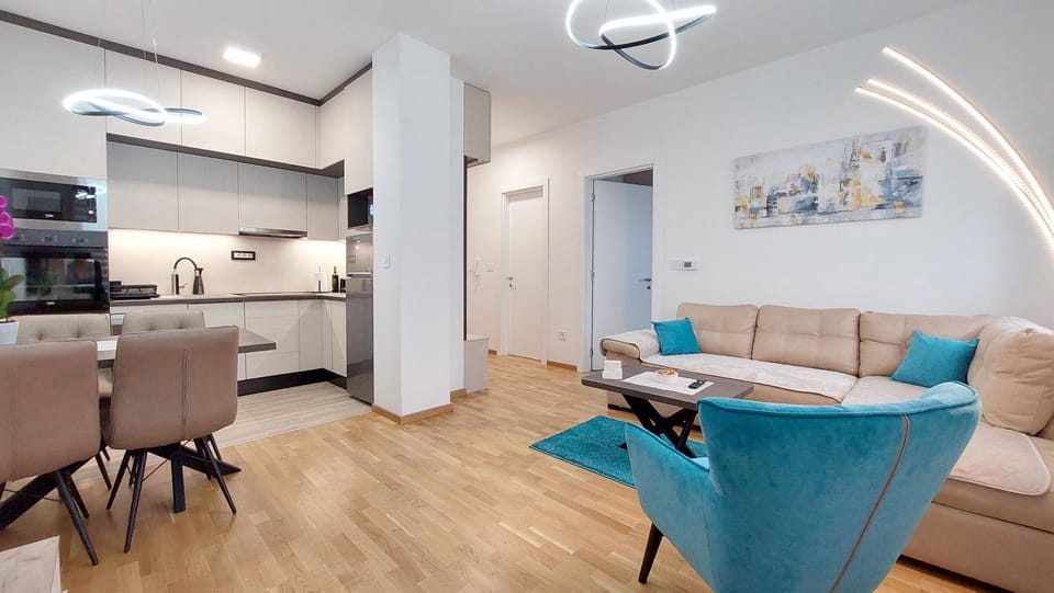 Kitchen or kitchenette, Living room, Dining area