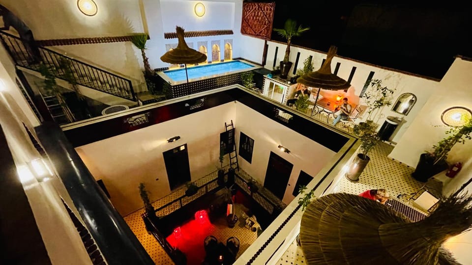 Property building, Patio, Restaurant/places to eat, Night, View (from property/room), Balcony/Terrace, Pool view, Breakfast