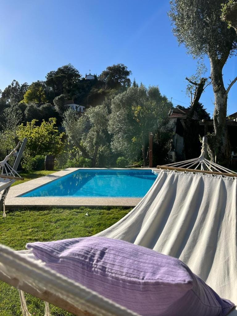 Natural landscape, Pool view, Swimming pool, sunbed