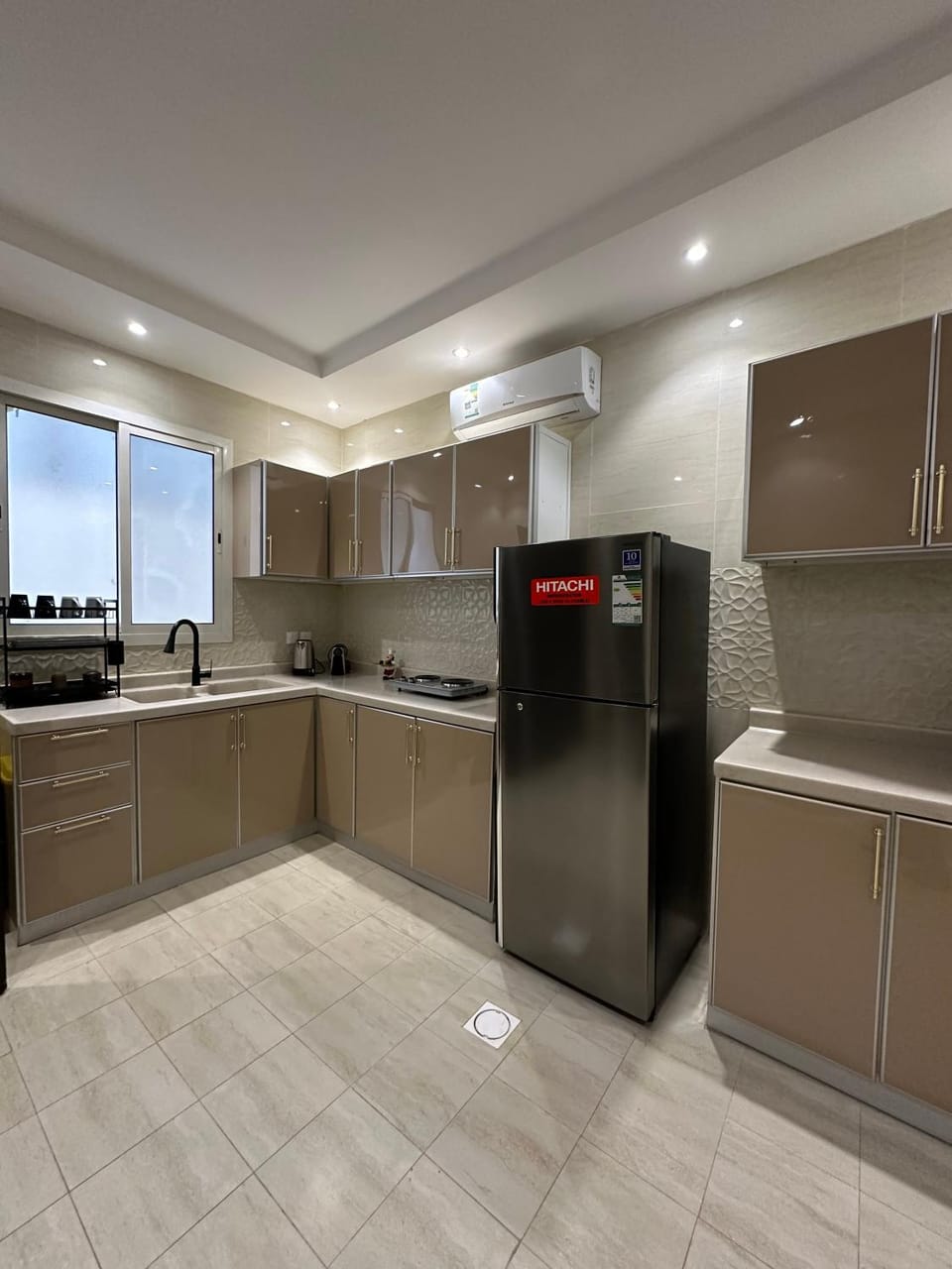 Kitchen or kitchenette, oven, stove