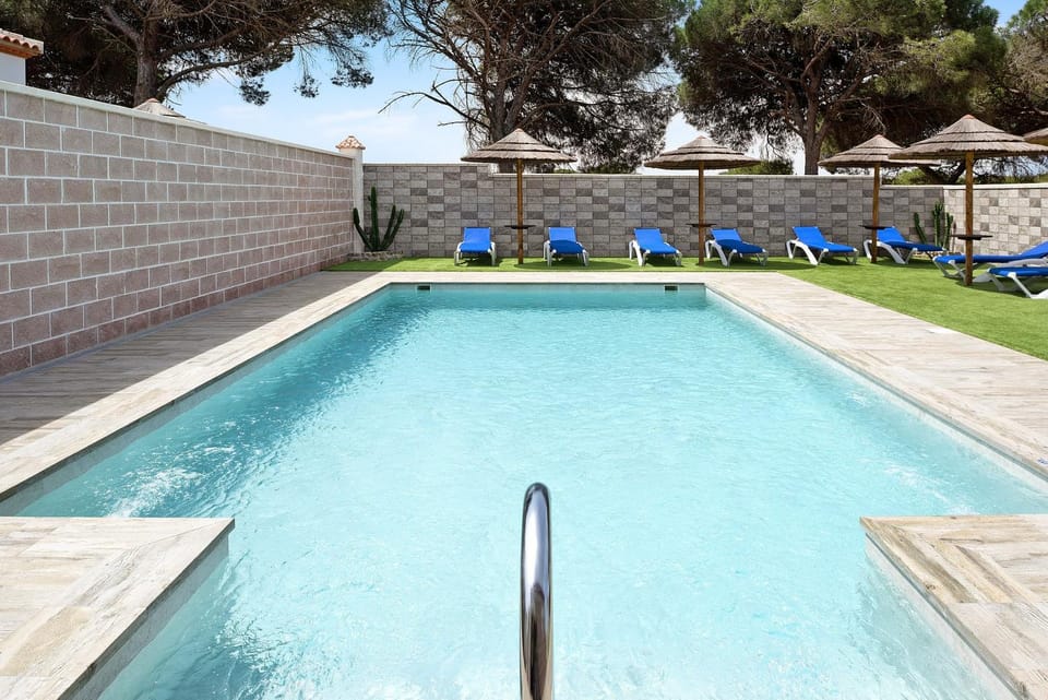 Property building, Living room, Swimming pool