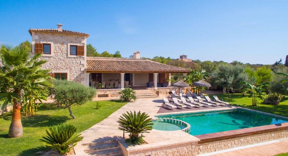 Property building, Patio, Garden, Garden view, Swimming pool, sunbed