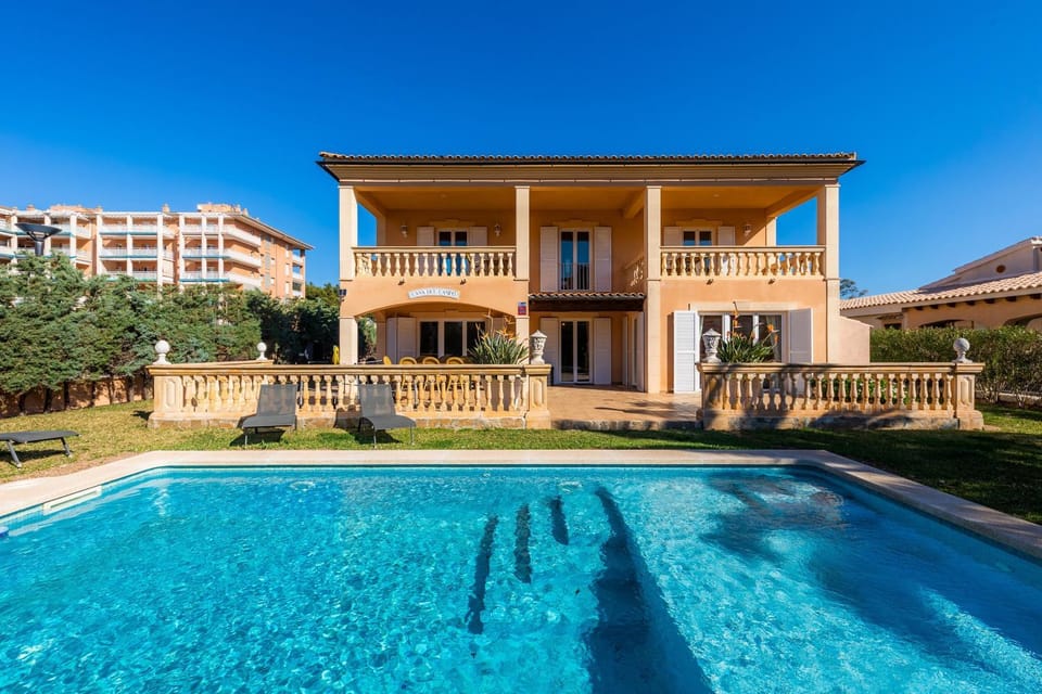 Property building, Living room, Swimming pool