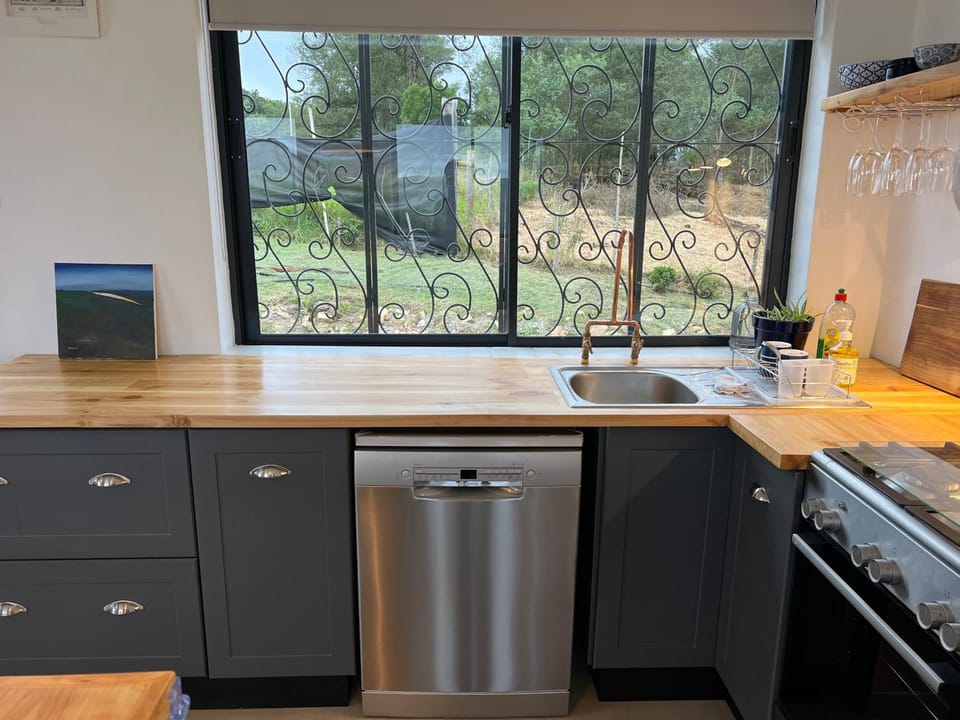 Kitchen or kitchenette, dishwasher