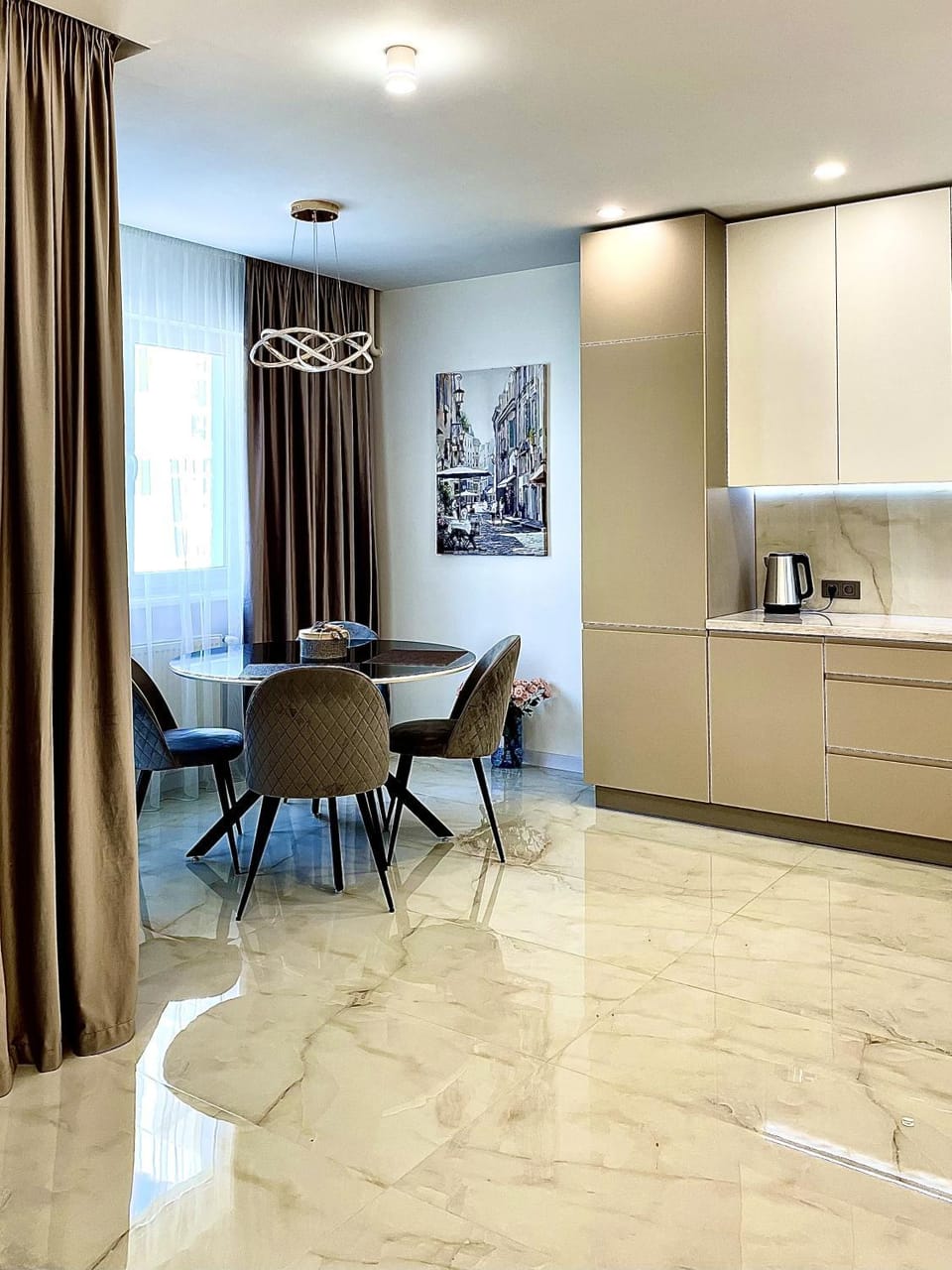 Living room, Dining area, kitchen