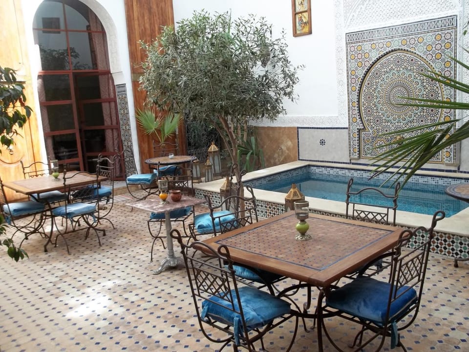 Patio, Pool view