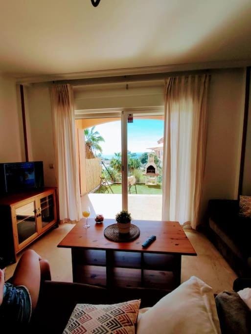 Living room, Seating area, Sea view