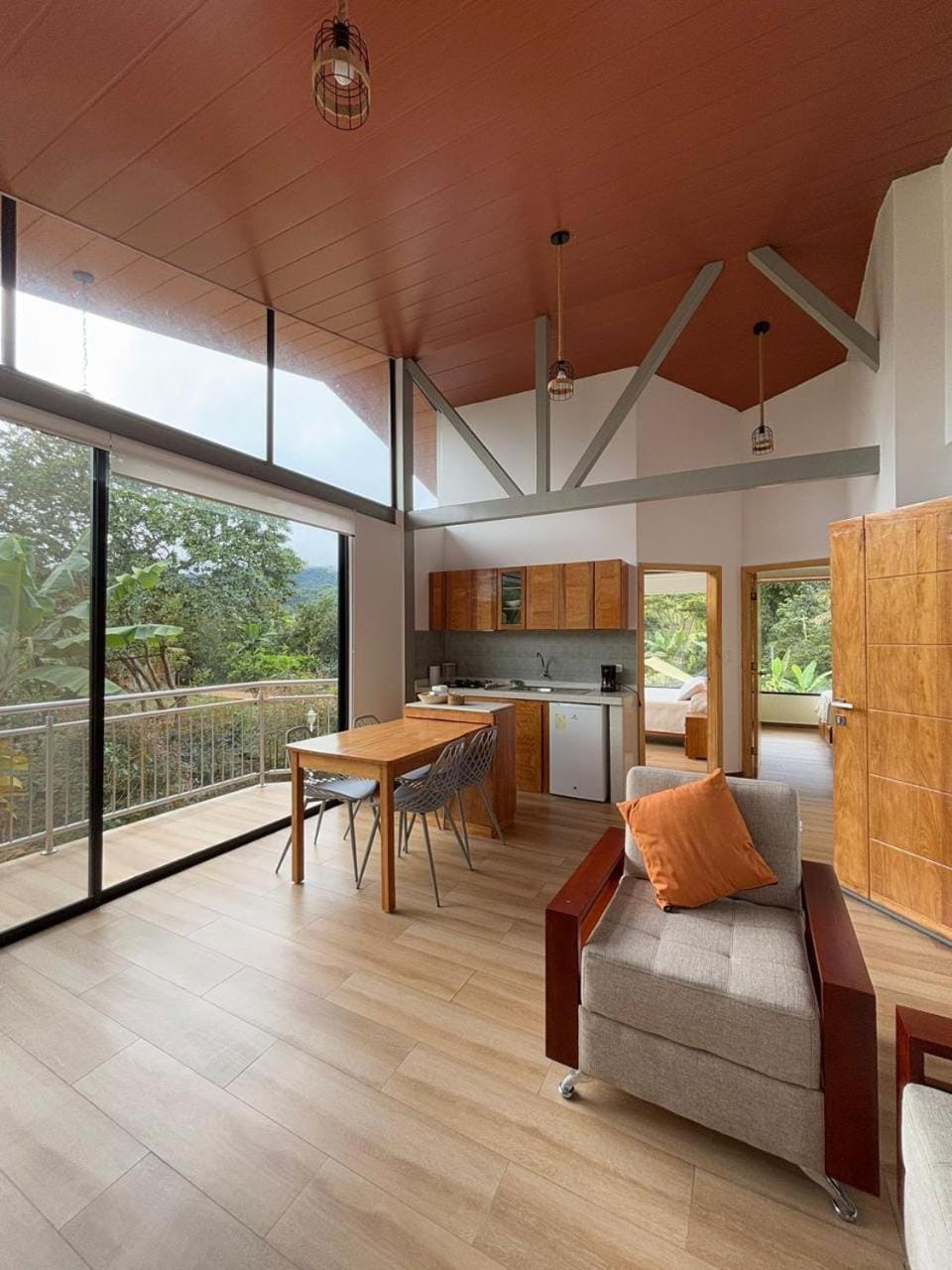 Balcony/Terrace, Kitchen or kitchenette, Living room, Seating area, Dining area