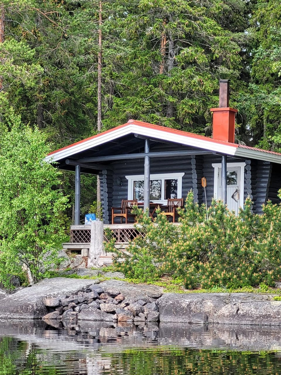 Property building, Day, Natural landscape, Sauna, Lake view