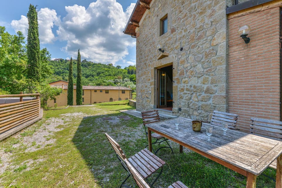 Property building, Patio, Day, Garden view