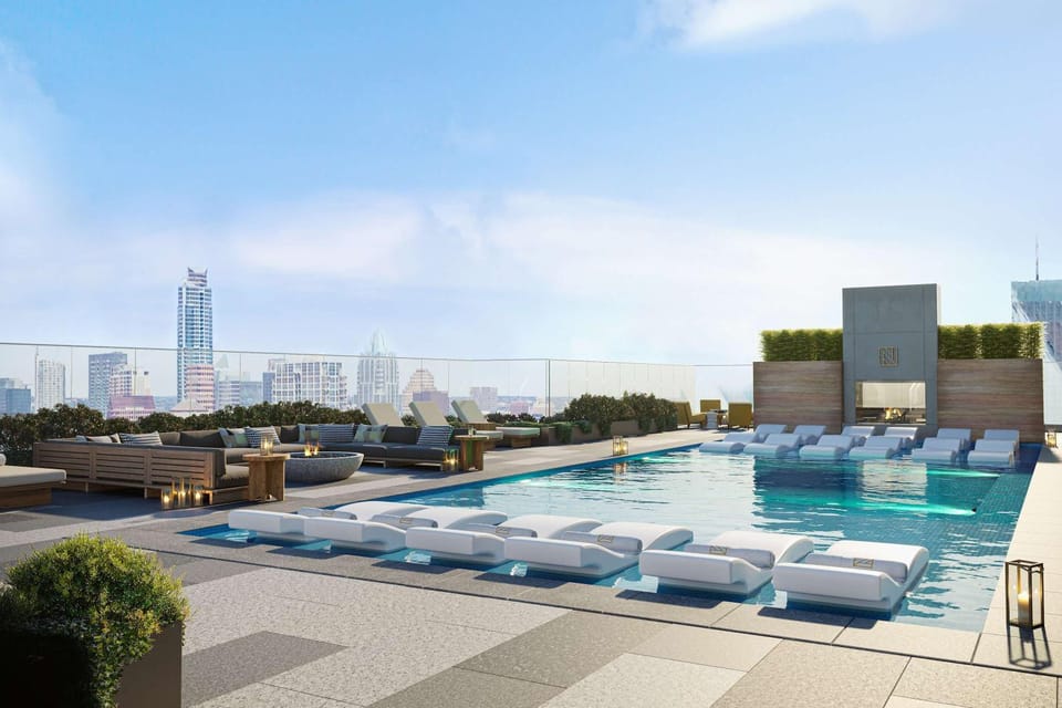 20th FL 1BR - Heated Pool - Gym - Bar - Balcony Apartment in Austin