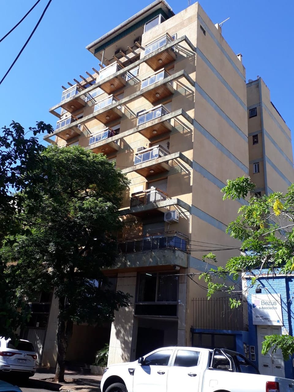 Property building, Off site, Day, Parking