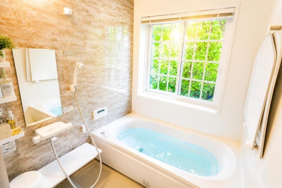 Shower, Natural landscape, Bathroom