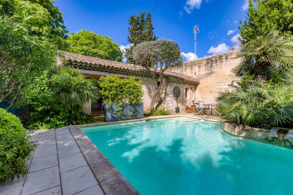 Property building, Living room, Swimming pool