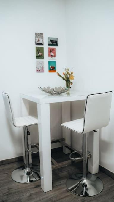 Dining area, hair dresser