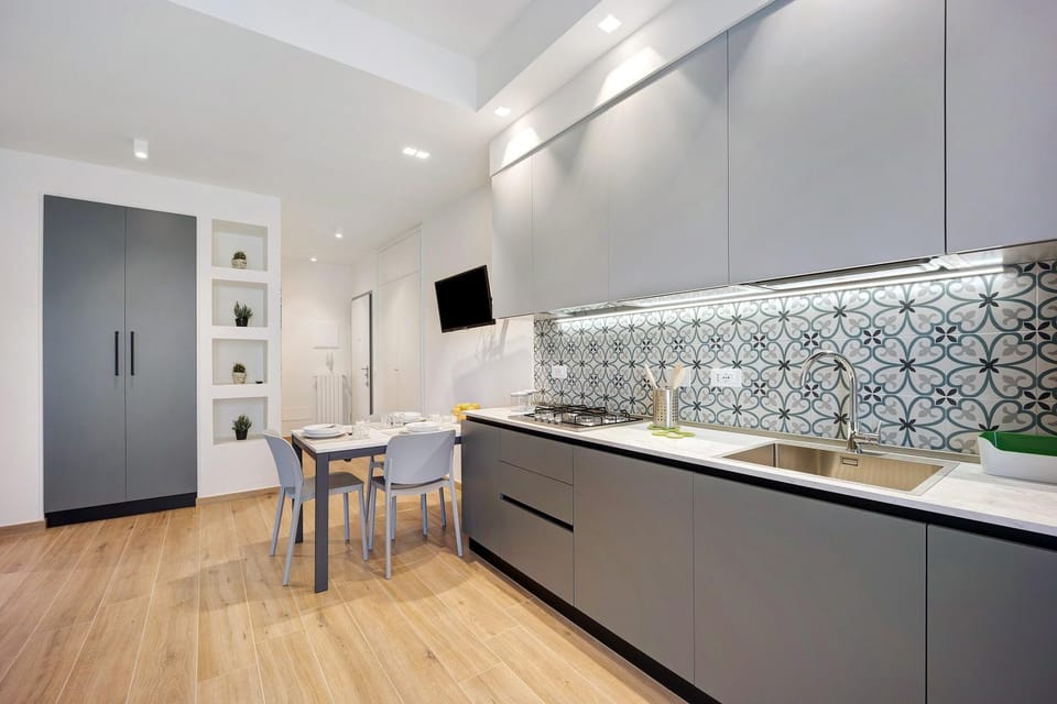 Kitchen or kitchenette, Living room
