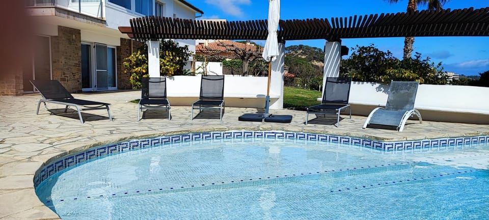 Natural landscape, Pool view, Swimming pool, sunbed