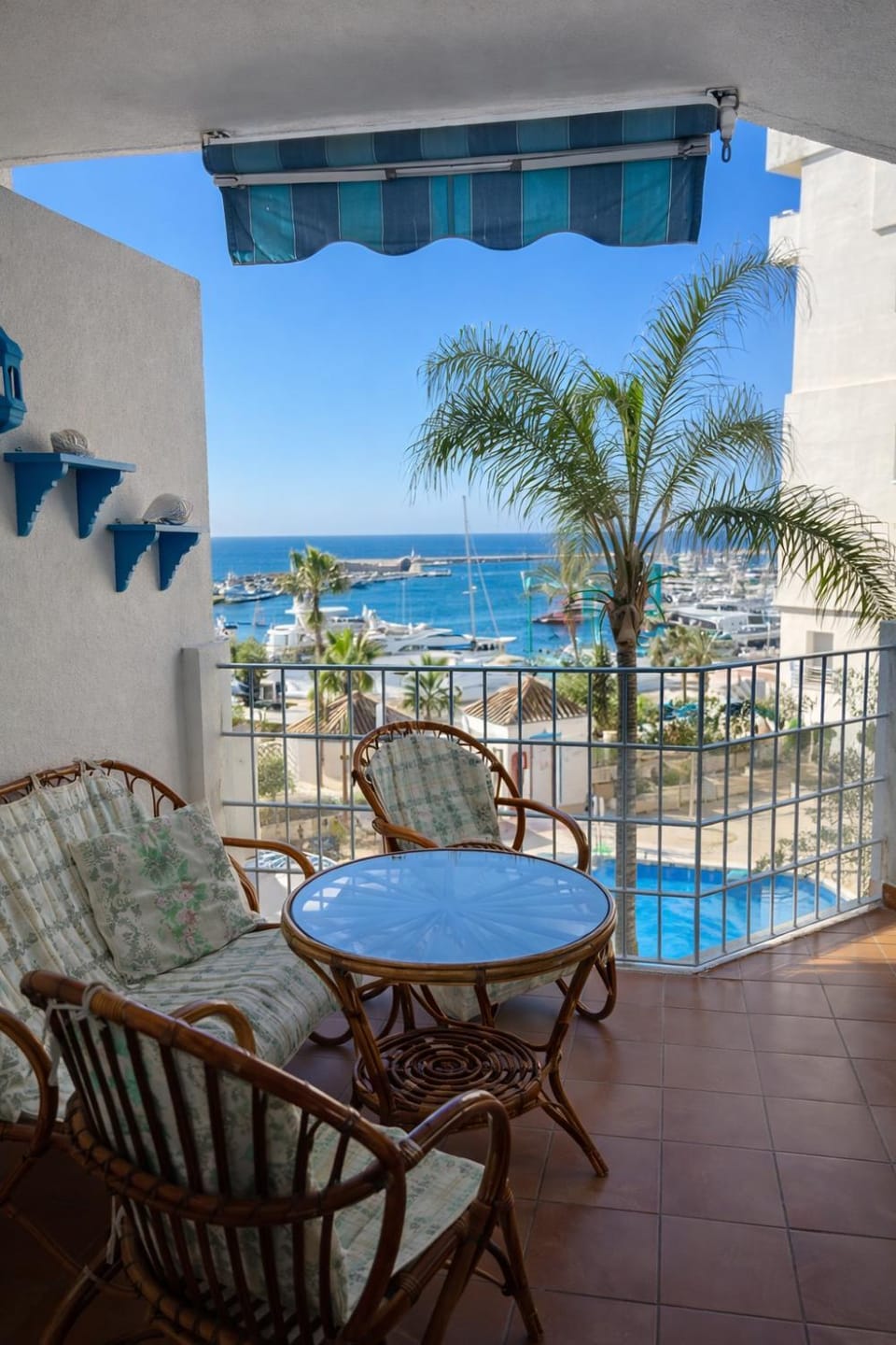Day, Balcony/Terrace, Pool view, Sea view