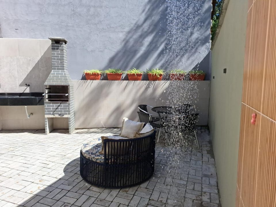 Shower, Patio, Day, BBQ facilities, Dining area
