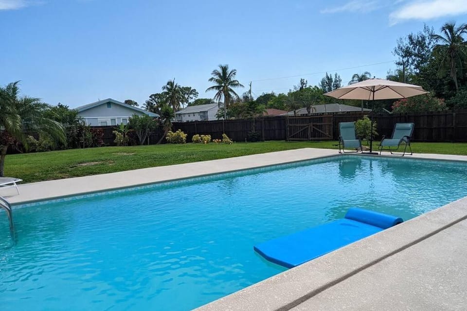 Natural landscape, Pool view, Swimming pool, sunbed