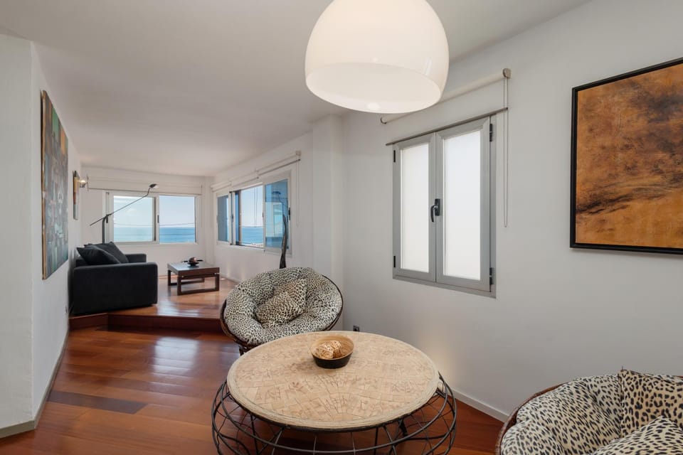 Living room, Seating area, Sea view