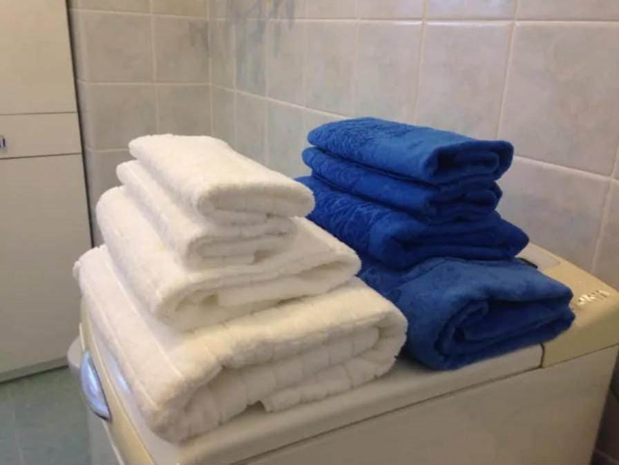 Bathroom, towels, towels, washing machine, washing machine