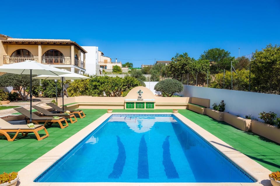 Property building, Living room, Swimming pool