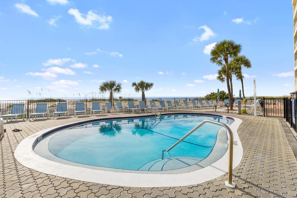 Beach View Balcony at John's Pass Apartment in Madeira Beach