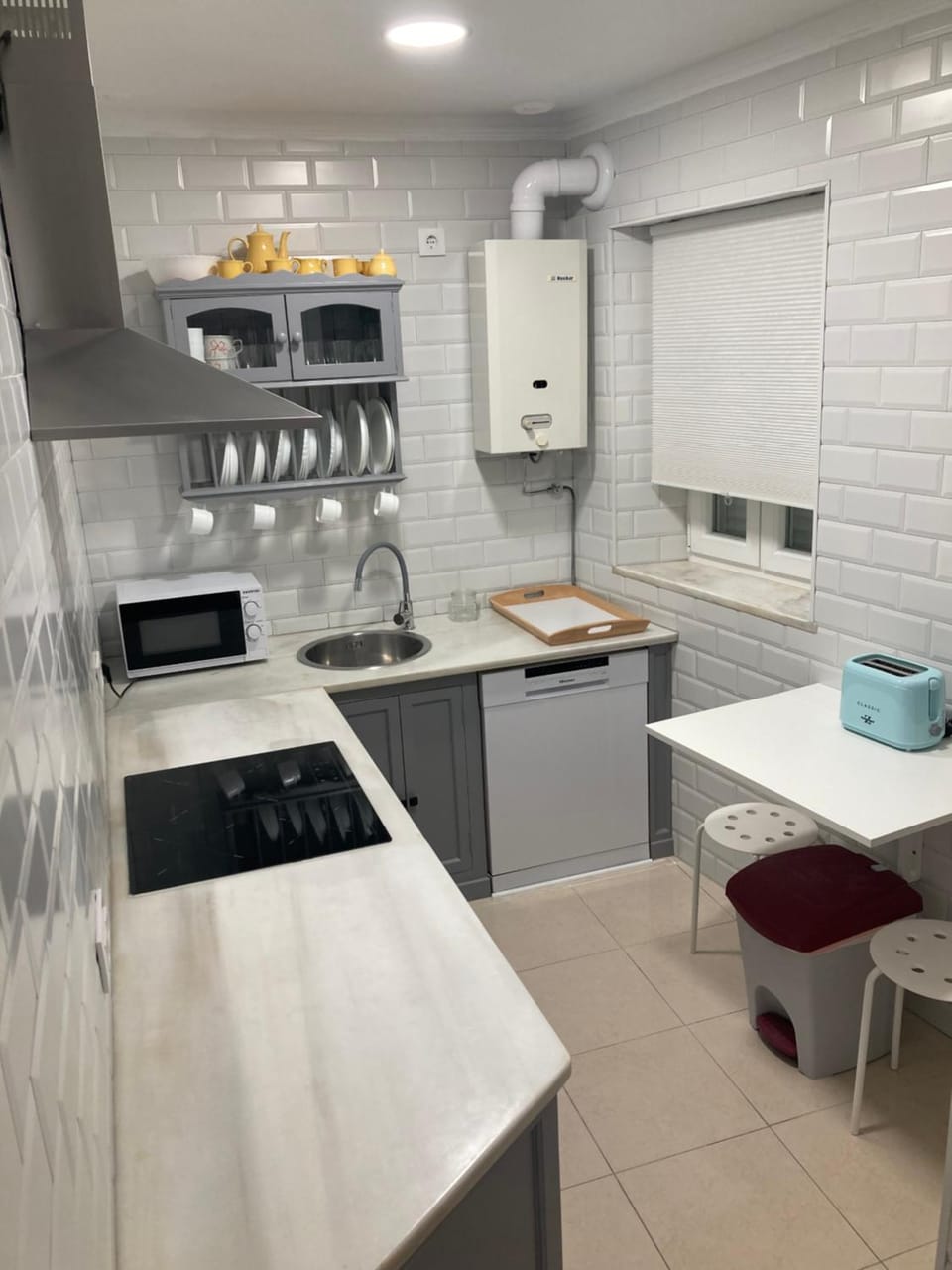 Kitchen or kitchenette, dishwasher, minibar, stove