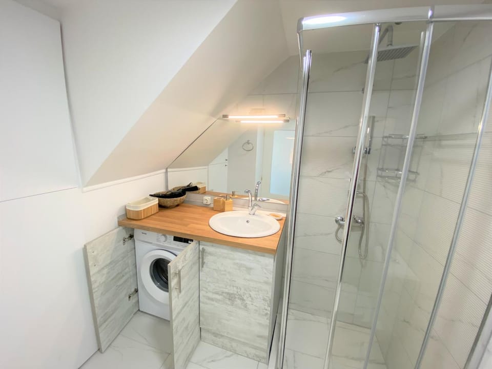 Shower, Bathroom, washing machine