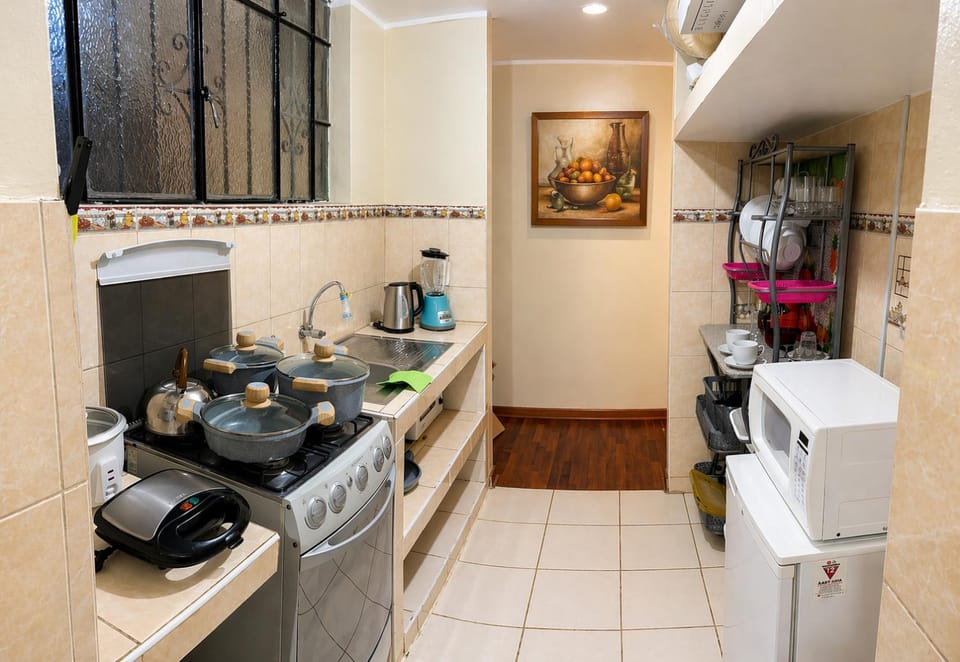 Kitchen or kitchenette, dishwasher