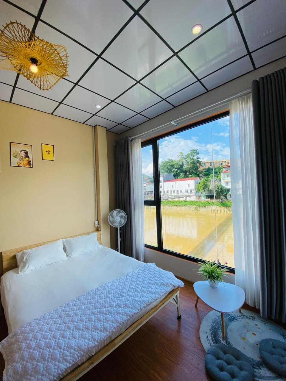 Bed, Natural landscape, Bedroom