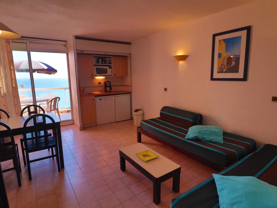 Studio cabine avec vue mer imprenable, parking privé - FR-1-472A-275 Cabin in Occitanie