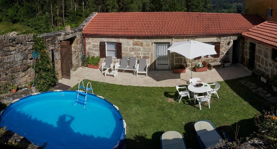 Patio, Bird's eye view, Garden view