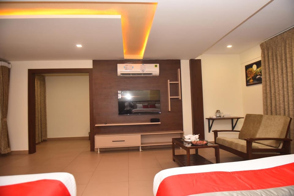 TV and multimedia, Living room, Seating area, air conditioner
