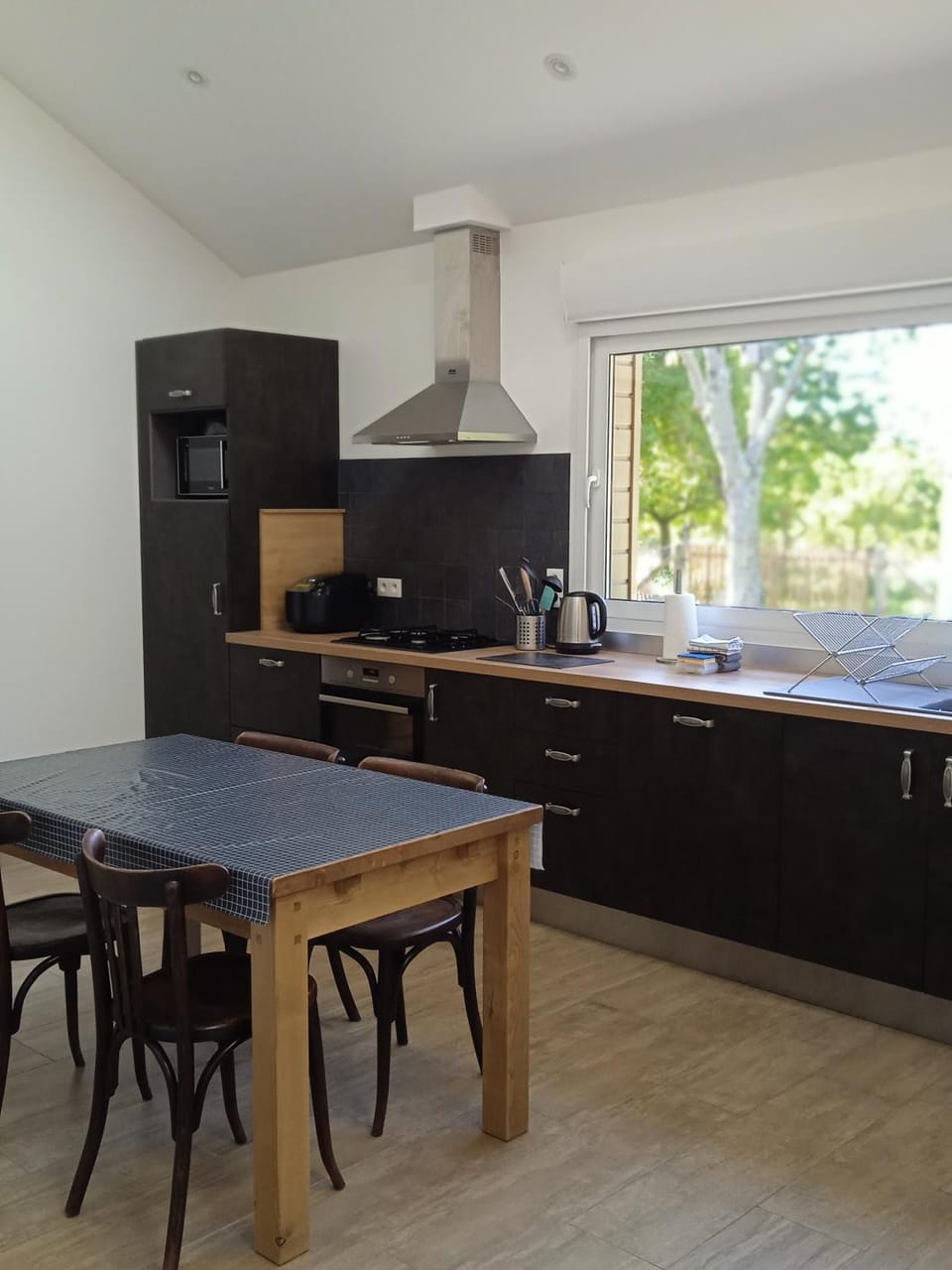 Kitchen or kitchenette, Dining area, minibar, pet friendly, stove