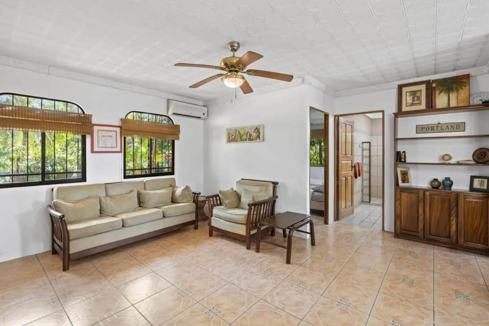 Living room, Seating area, fireplace, air conditioner