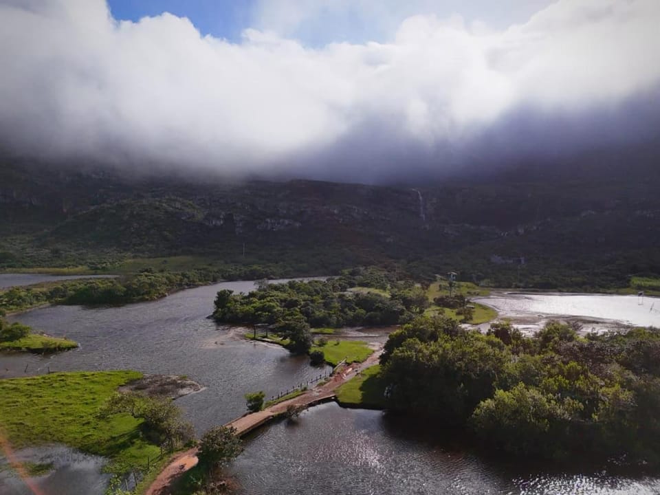 Nearby landmark, Day, Natural landscape, Bird's eye view, Lake view, Mountain view, River view