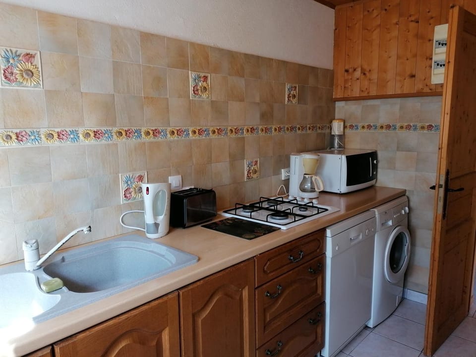 Kitchen or kitchenette, dishwasher, minibar, stove, toaster