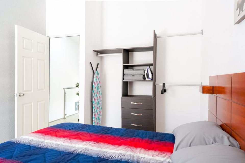 Bed, Photo of the whole room, Bedroom, wardrobe