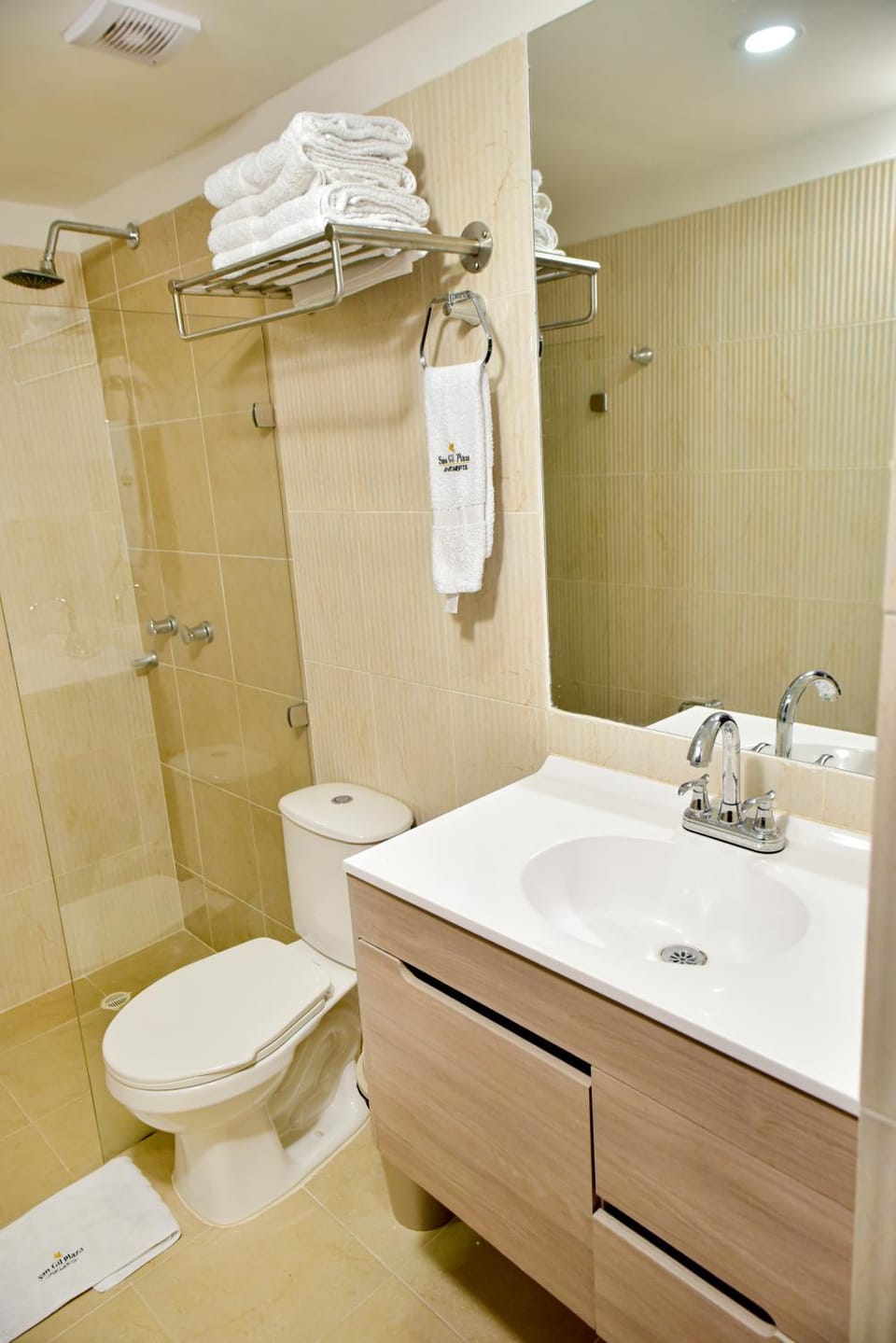 Shower, Toilet, Bathroom, towels