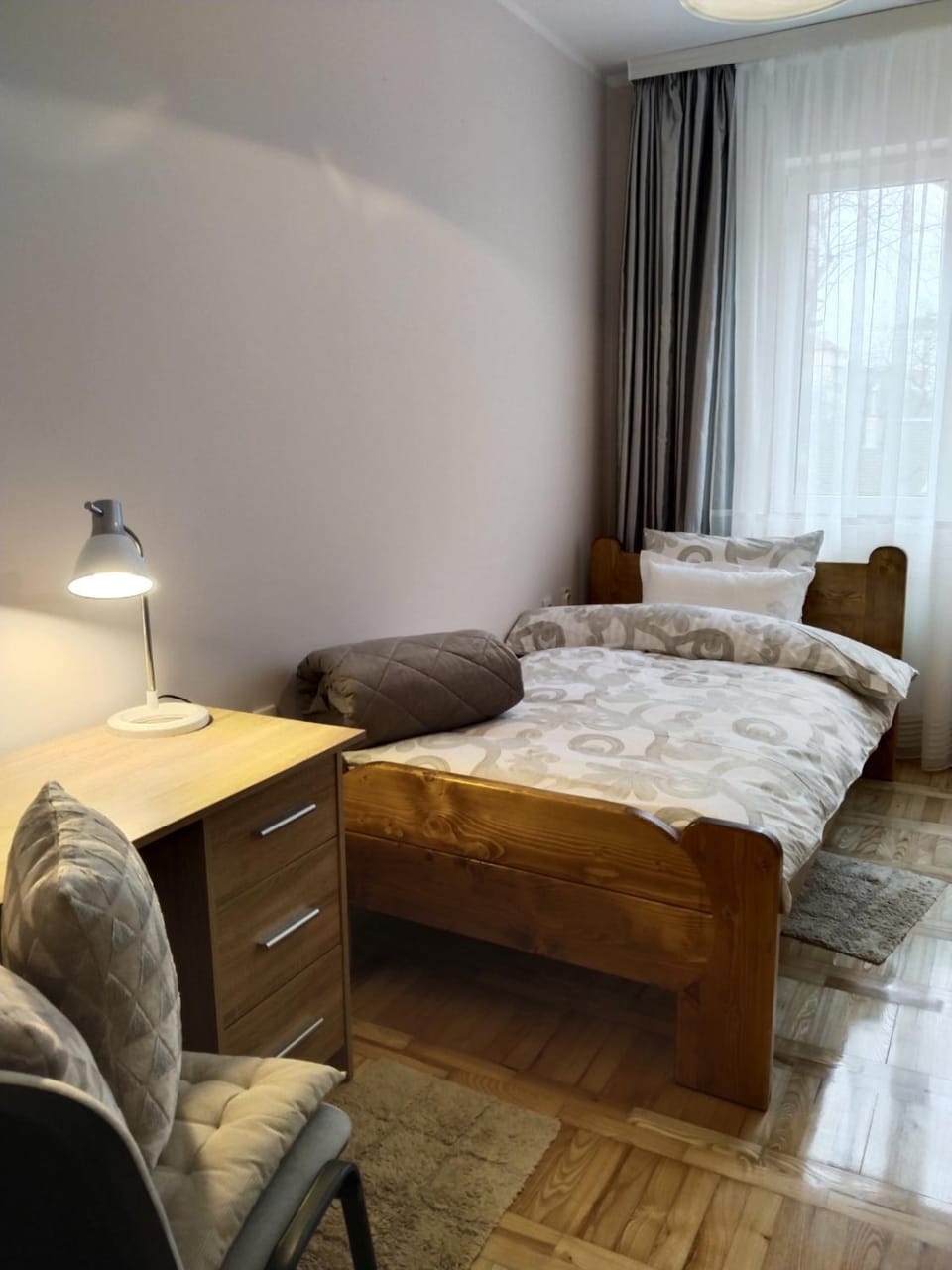 Bed, Photo of the whole room, Bedroom, hair dresser