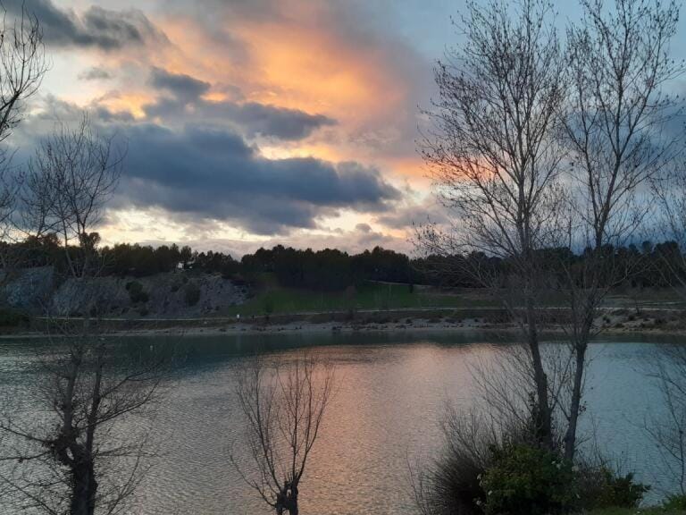 Lake view, Sunset