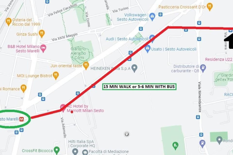 Bilocale con terrazza privata - Metro M1 to City Center Apartment in Sesto San Giovanni