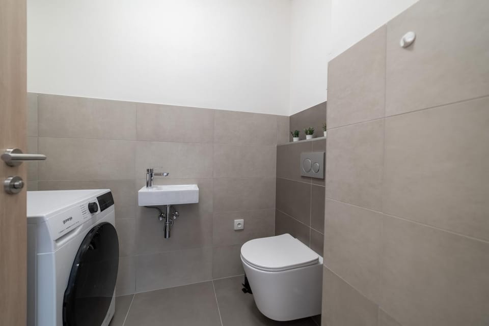 Toilet, washing machine, dryer