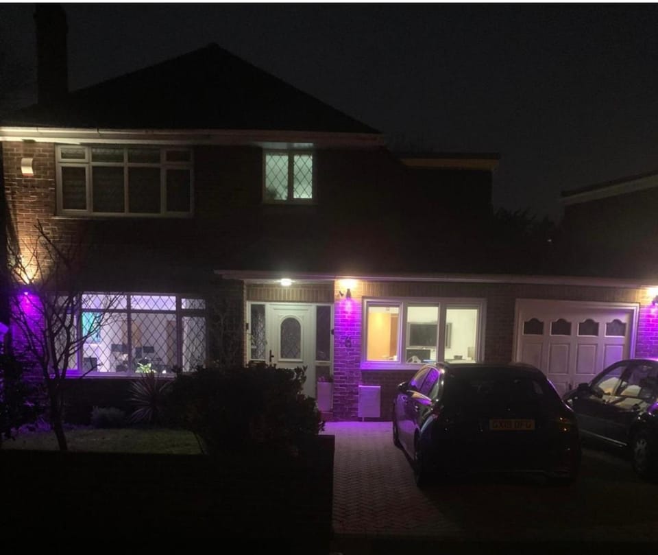 Property building, Night, Parking