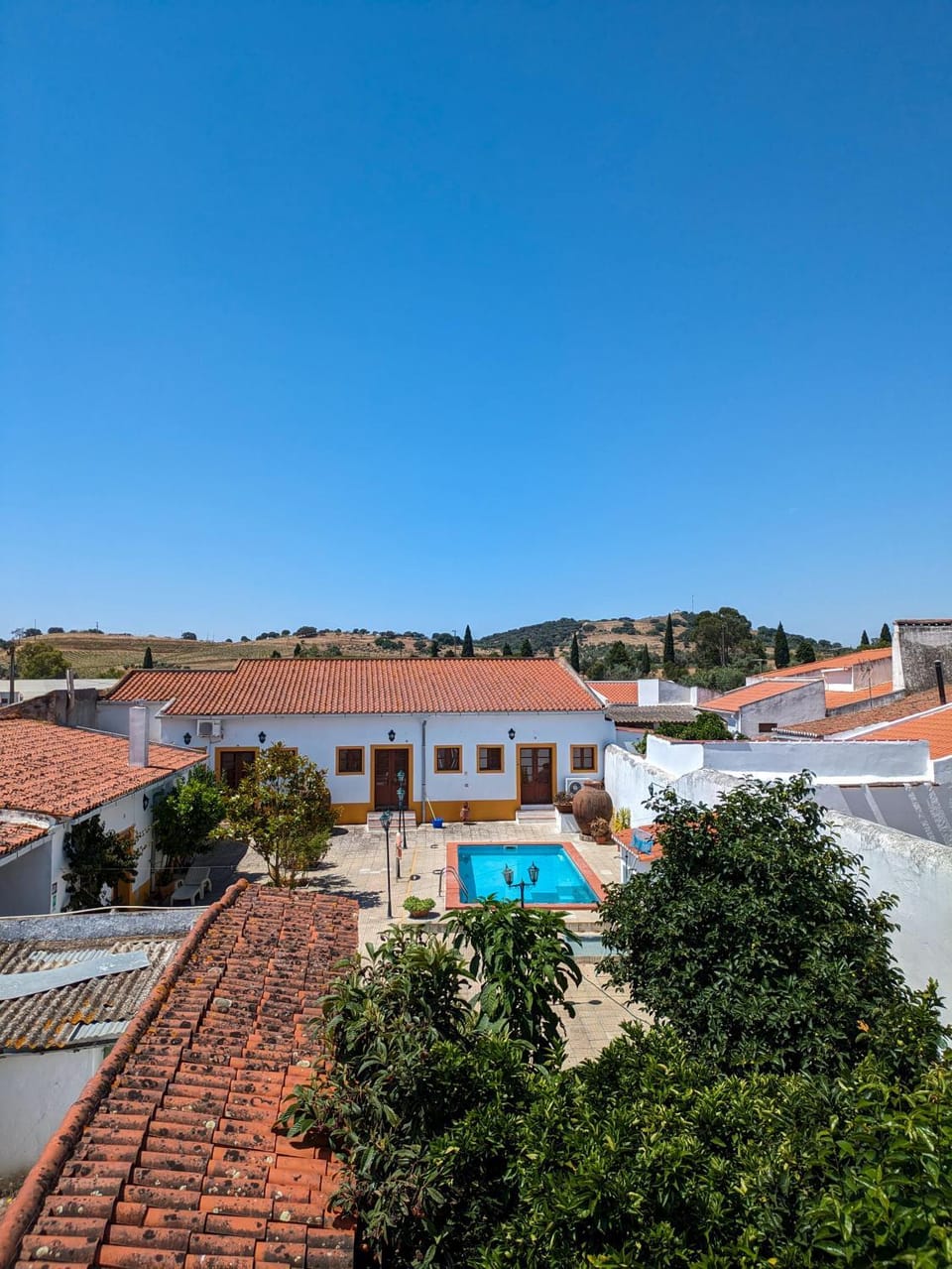 Property building, Pool view