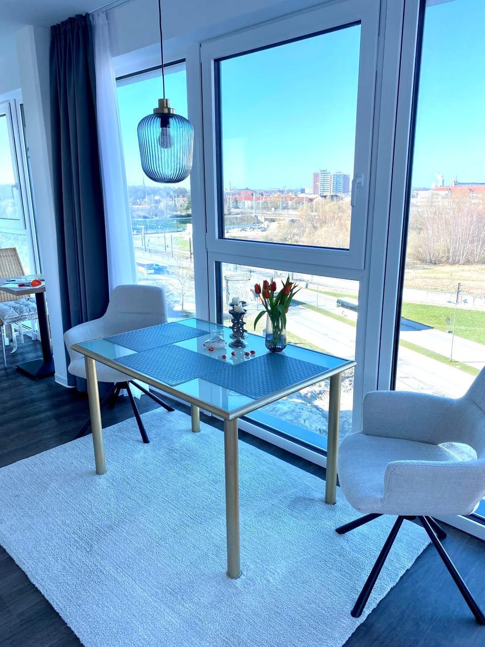 Natural landscape, View (from property/room), Living room, Seating area, Dining area